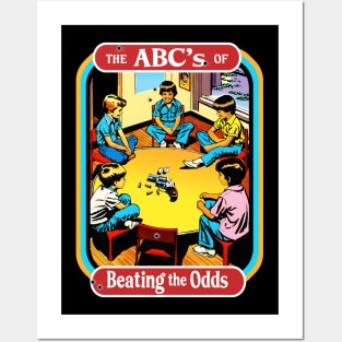 The ABCs of Beating the Odds Retro Book cover Posters and Art